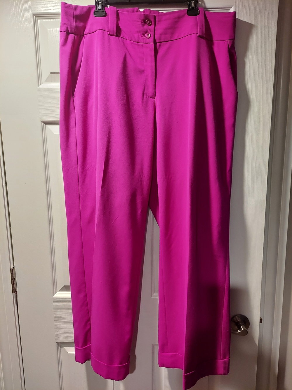 Lane Bryant Bright Fuchsia Wide Leg Pants